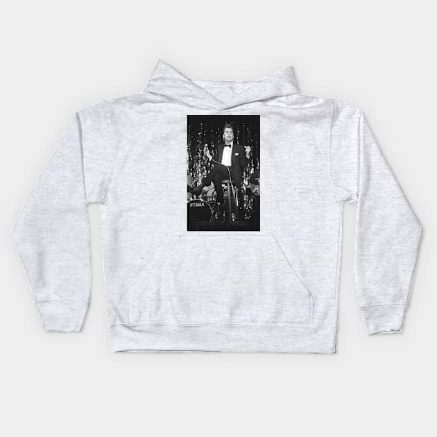 Buster Poindexter BW Photograph Kids Hoodie by Concert Photos